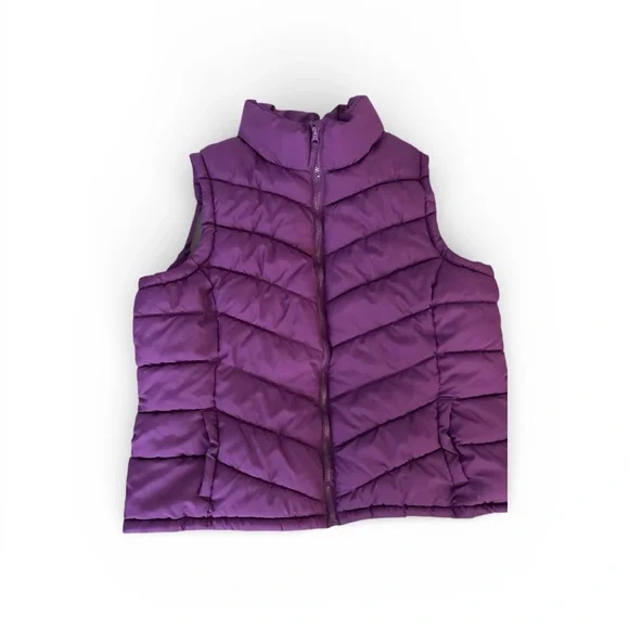Women’s Purple Puffer Vest - Picture 5 of 7